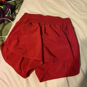 Lulu lemon red tracker shorts